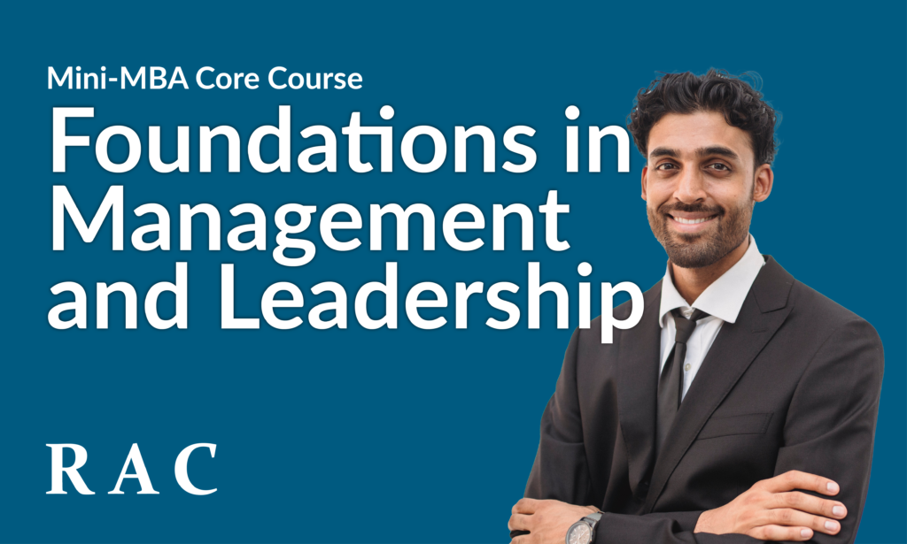 Foundations in Management and Leadership